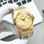 TW Factory Omega Double Eagle Constellation Men 8500 Movement 38mm Gold Strap Watch